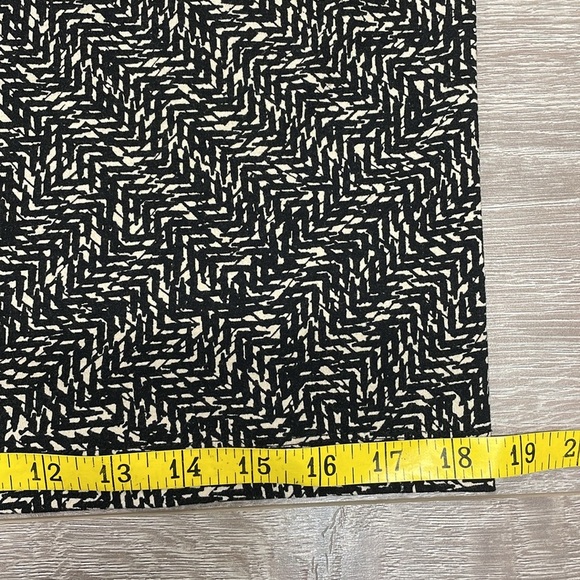 Ann Taylor Sleeveless Drape Neck Belted Knit Sheath Dress Graphic Print SP - Picture 14 of 16